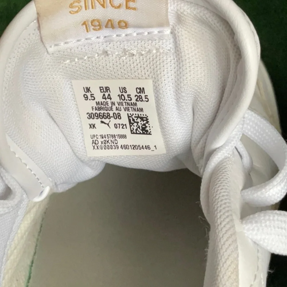 Puma Classic White Shuffle Sneakers - Women’s size 10.5